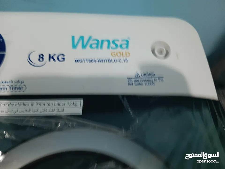 wansa 8 kg semi automatic new one 3 years xcite warranty available