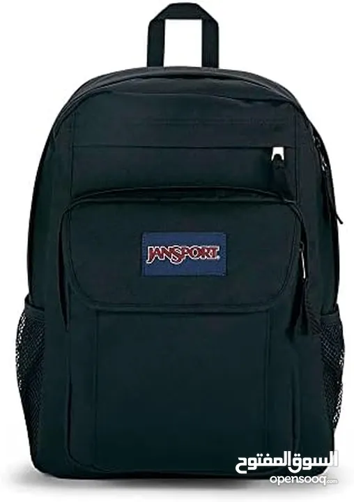 حقيبة ظهر JanSport Big Student باللون الأسود - تصميم واسع ومنظم.   JanSport Big Student Backpack