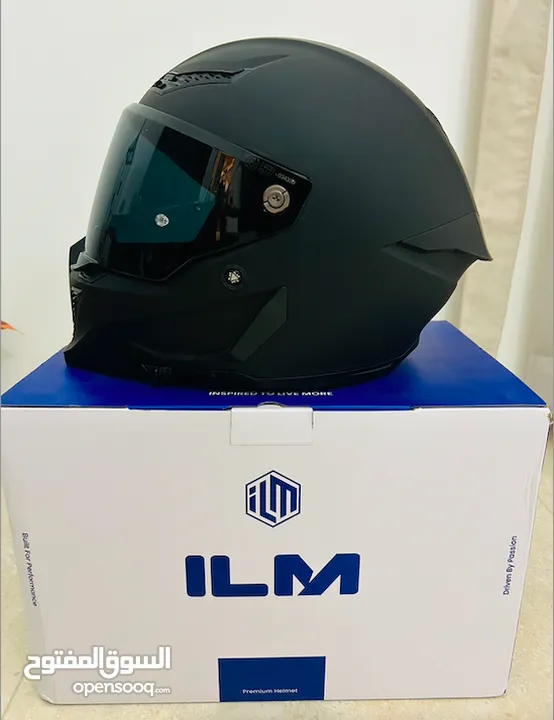 ILM Helmet + ILM Gloves + 3 extra visors ( 2 clear, 1 tinted) for Sale