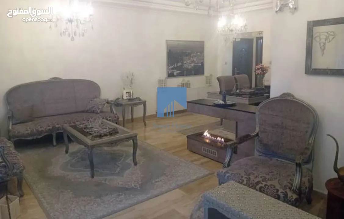 شقة أرضية فاخرة للبيع في الرابية  - خلف الإتصالات ( Orange ) 160م مع ترس امامي 30م تشطيب سوبر ديلوكس