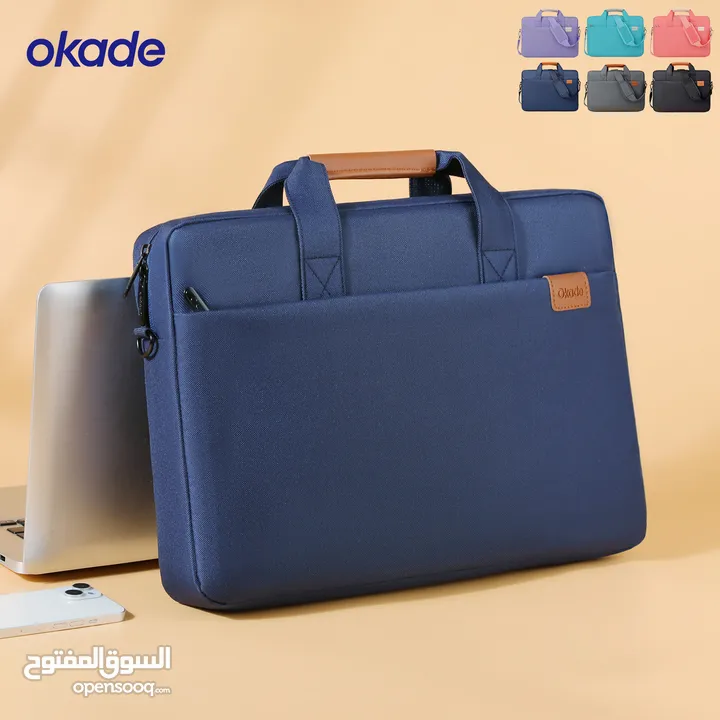 Okade T67 Trolley Sleeve Laptop Bag with Strap 15.6" inch حقيبة لابتوب