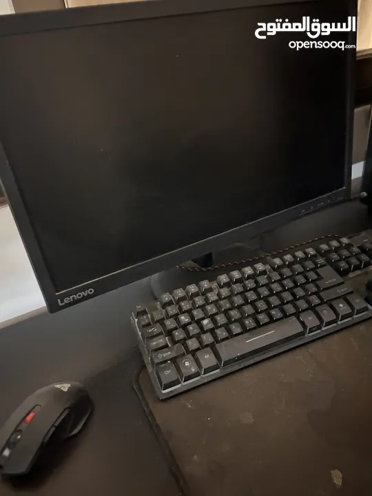 جهاز pc مع شاشه وكامل اغراضو  السعر قابل للتفاوض