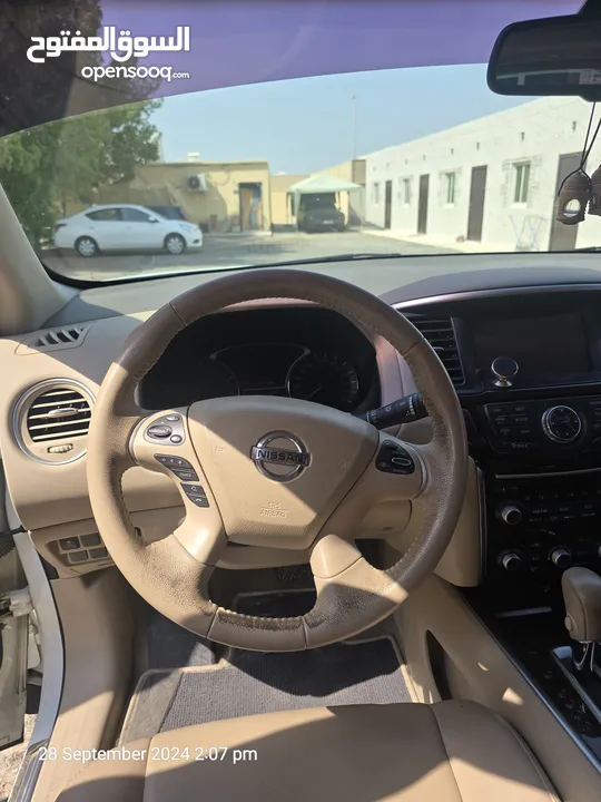 NISSAN PATHFINDER 2015 SV GULF GCC SPEC  FULL OPTIONS نيسان باثفايندر 2015 خليجي بحالة الوكاله