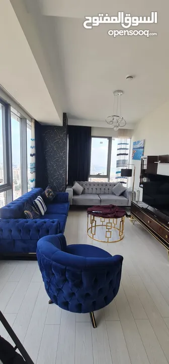 شقة ثلاث غرف وصالة مفروش للاجار اليومي والاسبوعي في اسطنبول بمنطقة اسنيورت بجانب مول الاكبتي