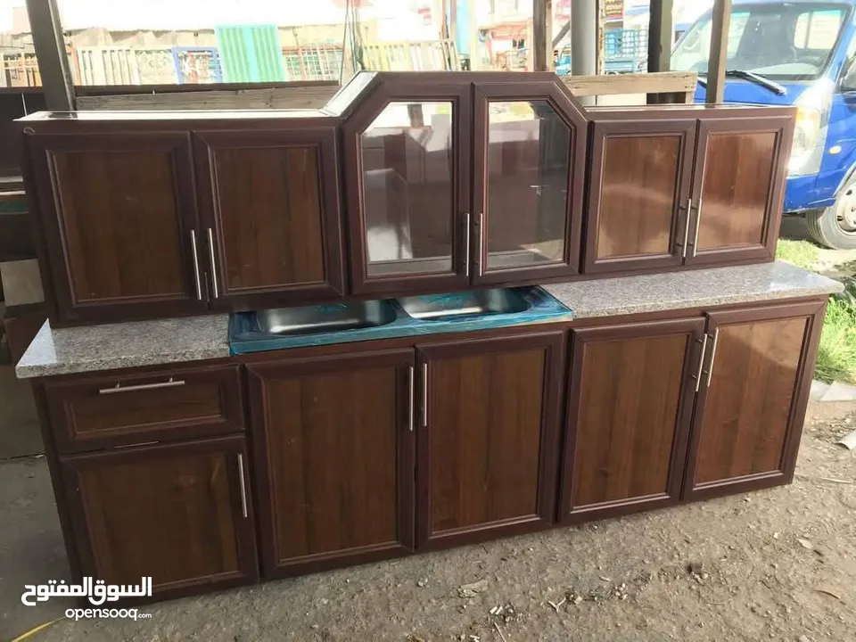 مطابخ المنيوم تفصيل شغل ممتاز كامل مكمل واصل راكب