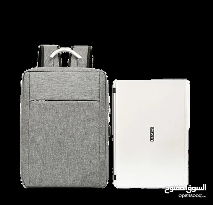 شنته ضهر للابتوب S-65-حجم 15.6" Backpack Black and Grey Laptop bag