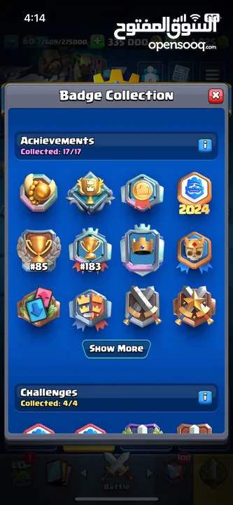 Clash royale account