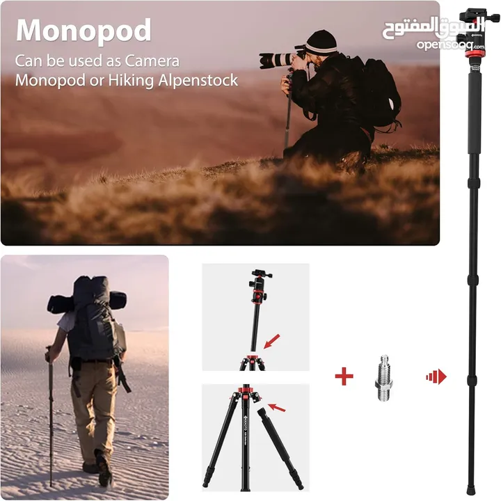 k&f professional heavy duty tripod with extra things(quick release plate +mobile holder).