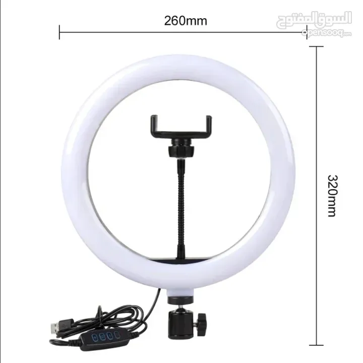 8/10inch Selfie Ring Light RGB Tripod Phone Stand Holder Photography RingLight Circle Fill Light