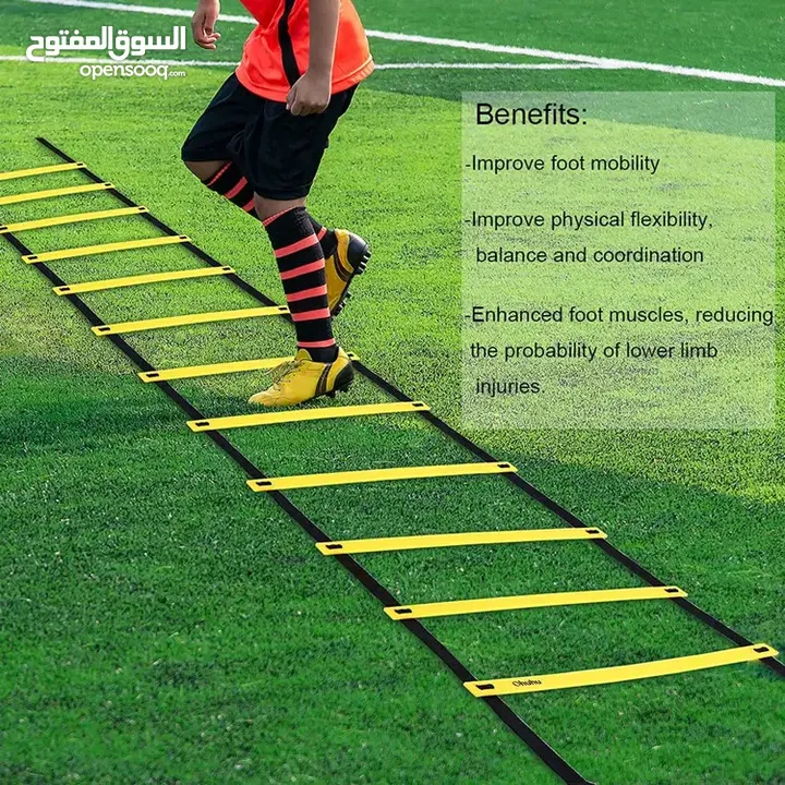 سلم تدريب الأصلي لتطوير مهارات كرة القدم والرشاقة والسرعة البدنية لجميع الأعمار والمستويات الرياضية