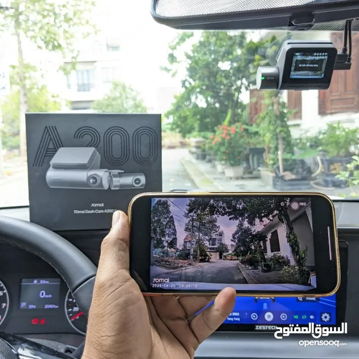 كاميرا مراقبة سيارة امامي وخلفي A200 مع WIFI وتطبيق موبايل