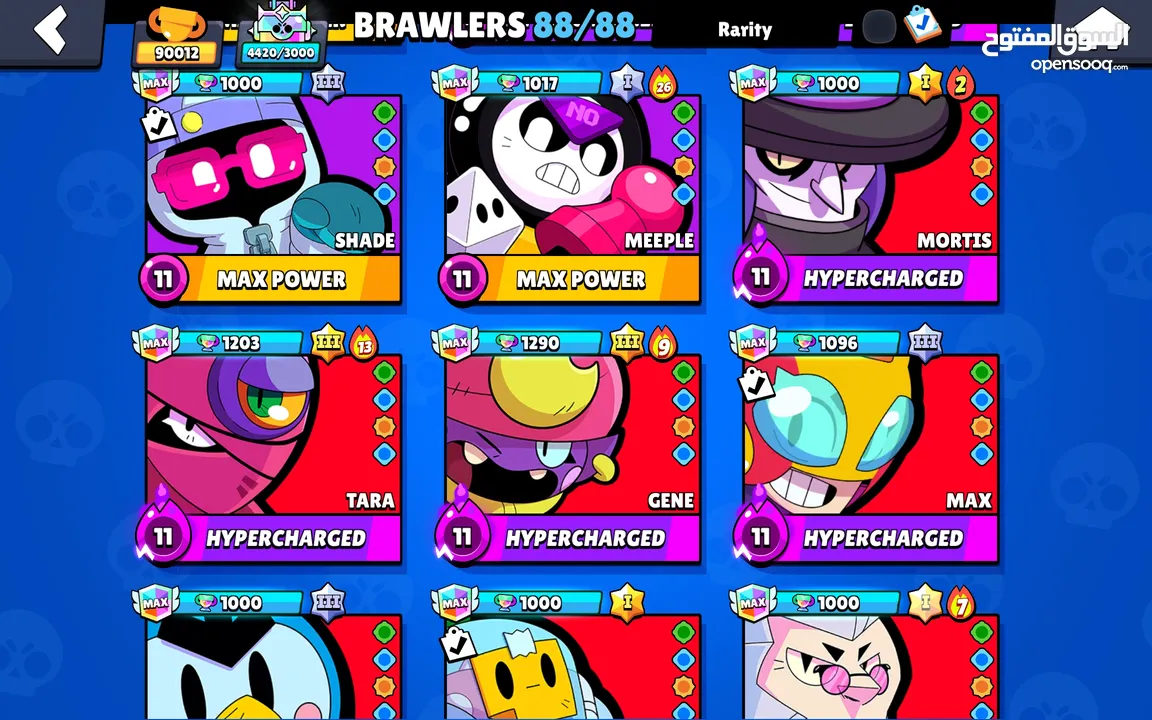 brawl stars account with 100k trophy