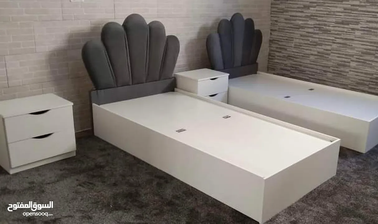 تخوت مفرد شباب قياس 190×90 كفاله 5سنوات سنوات خشب لامنيت 18م بدون فرشه