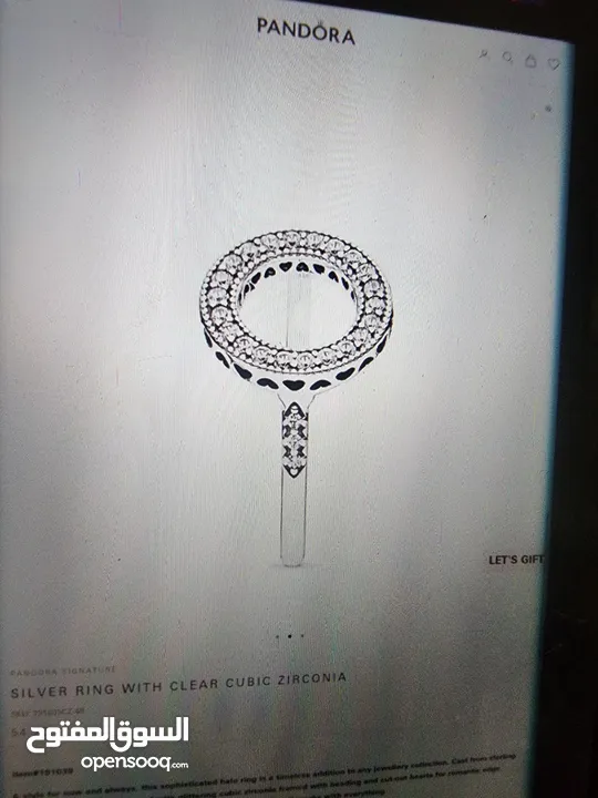Pandora Signature Silver ring  with clear cubic zirconia Pandora Signature Pandora Signature