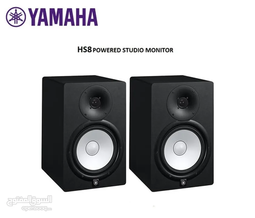 سماعات استوديو ياماها HS8 (بالكرتونة بحالة الجديد 100٪)