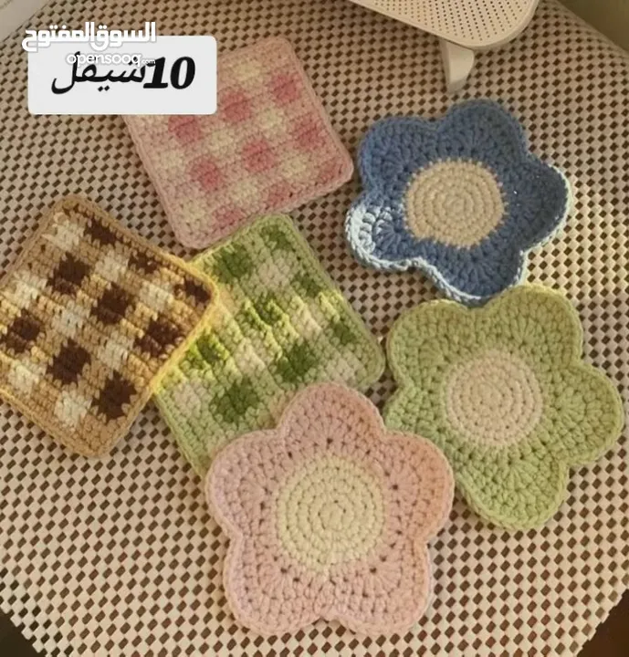 اغراض كروشيه متنوعة للبيع مع امكانية التصميم حسب الطلب