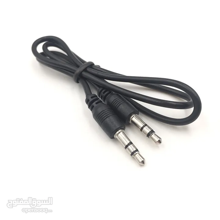 AUX- IN CABLE منفذ AUX كيبل   او اكس  1 متر  