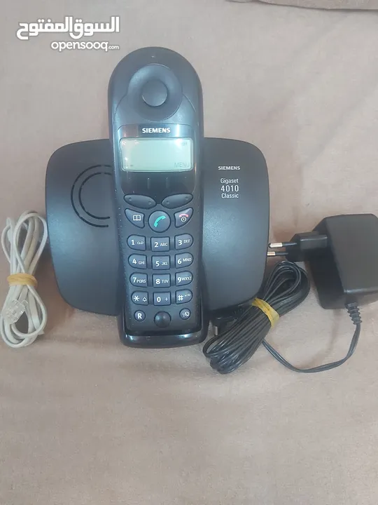 هاتف أرضي لاسلكي Siemens Gigaset 4010 Classic– شغال 100% ومجرب يعمل على الفايبر