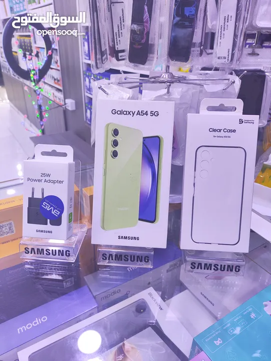 الوان الصيف ليموني SAMSUNG A54 5G جديده معها كفى وشاحن هدية متوفر توصيل