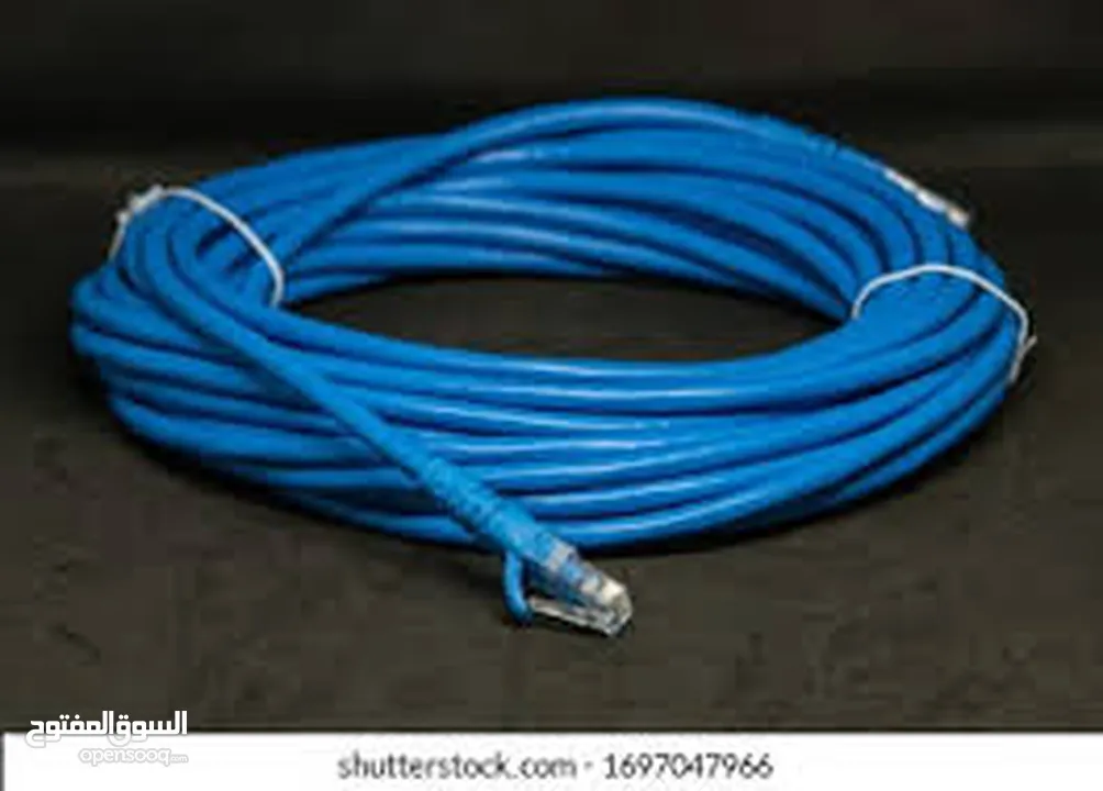 CABLE E.NET CAT6a patch cord gray 10M  كوابل انترنت 10M