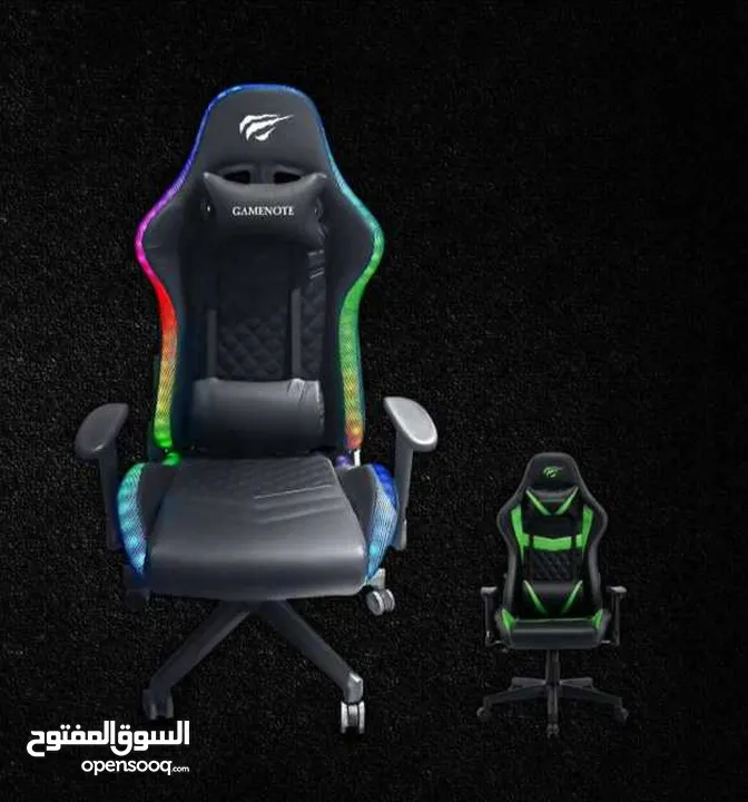 HAVIT GC927 GAMING CHAIR كرسي ألعاب مضيئ ار جي بي  فخم