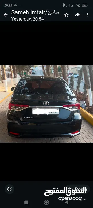تويوتا كورولا موديل 2020 ترخيص 2019 تابلو مميز بيج واسود جنطات مغنيسيوم