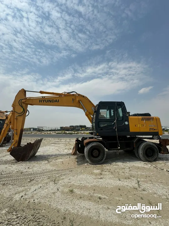 HYUNDAI 210W-9S WHEEL EXCAVATOR DUBAI  SAUDI ARABIA  حفارة هيونداي 210W-9S ذات العجلات