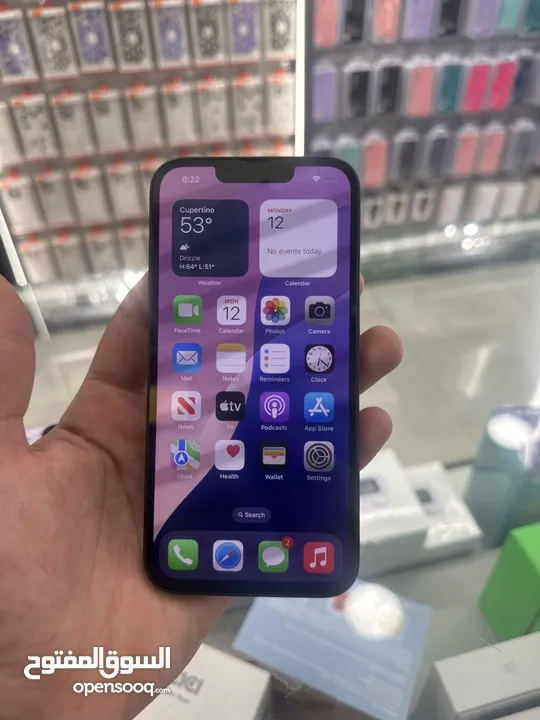 iPhone 14 128 GB used  ايفون 14 128 جيجا مستعمل بحاله الوكاله  بطاريه 88لل90‎%‎
