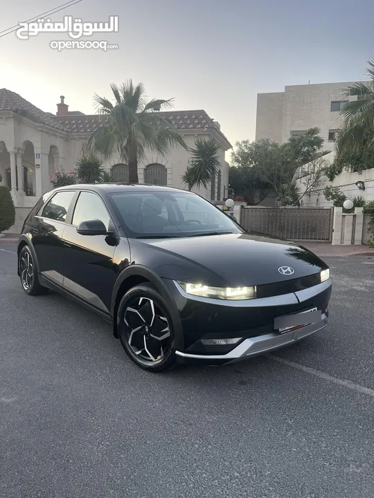 هيونداي ايونيك 5 2022 كهربا فحص كامل وارد كوريا  عداد قليل تقطع 500 بالشحنة البطارية  بحالة الوكالة