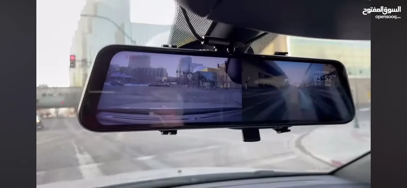 منظره داش كام سمارت دقه عاليه  4K Mirror Dash Cam
