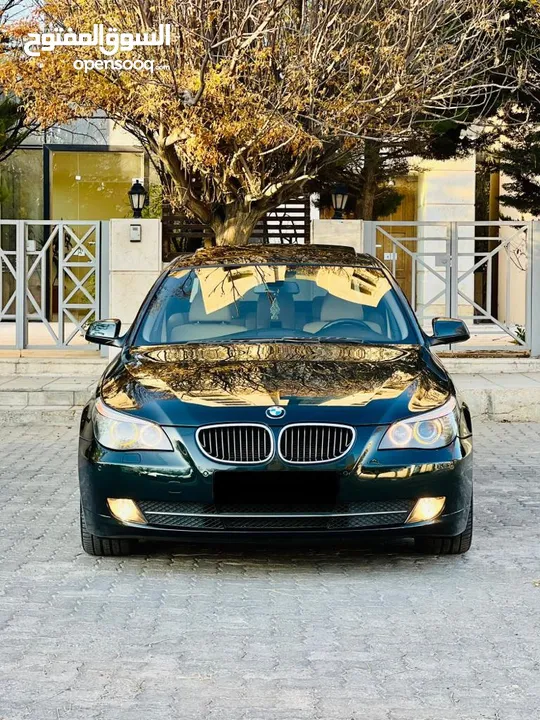 E60 525i 2008 وارد الوكاله اقل عداد بالمملكه مخزنه والوحيده بلونها المميز دهان مصنع فحص كرت ابيض