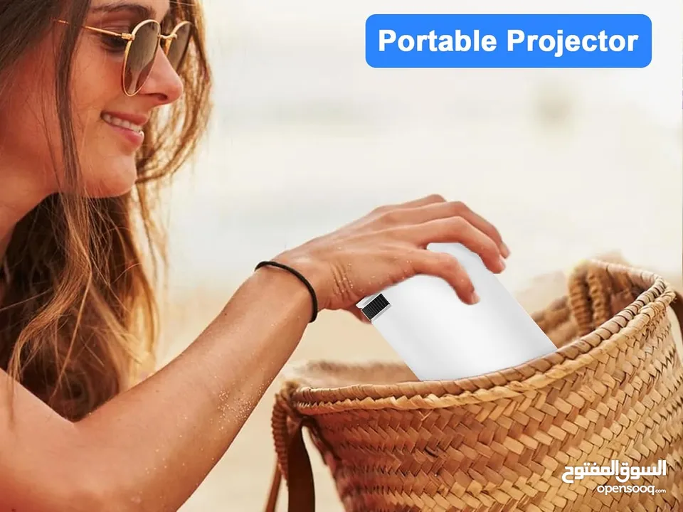 Universal HY300 Ultra HD High Dynamic Range 180 Degree Flip Portable Projector بروجكتور محمول