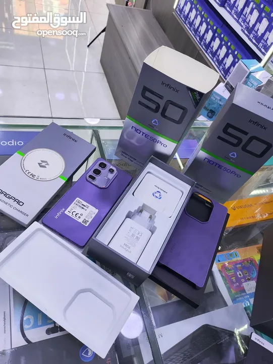 مستعمل ايام Not 50 pro رام 16 و 24 أغراضة والكرتونه الأصلية مكفول بالشركة متوفر توصيل