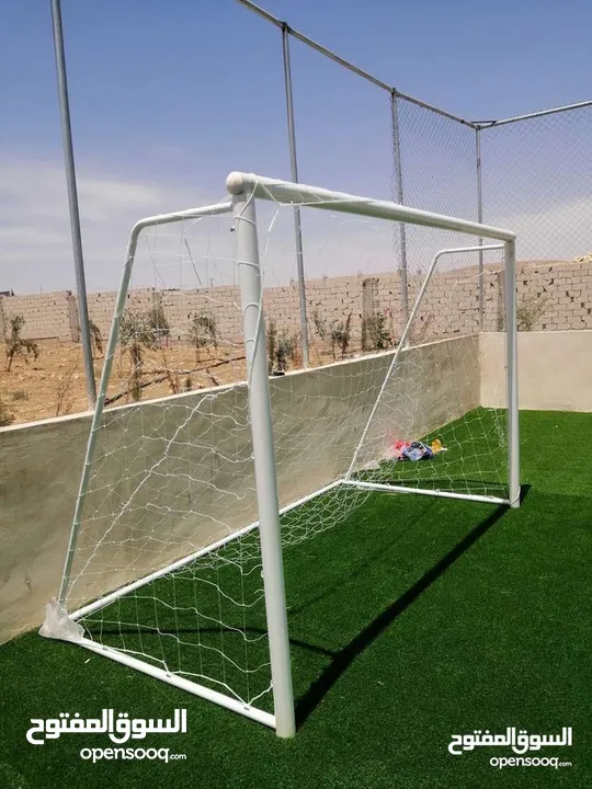 مرمى كرة القدم خماسي 3*2 اصلي مع شبك