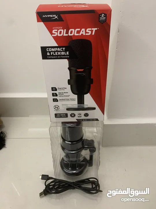 Hyperx solo cast microphone and stand