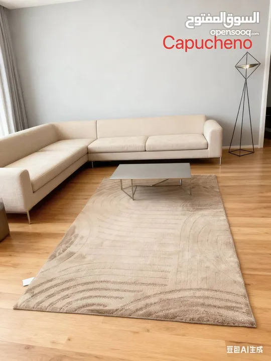 سجاد شتوي حفر فرو الأرنب ثقيل غير قابل للانزلاق  فخامة ناعمة بتكمّل شتاءك