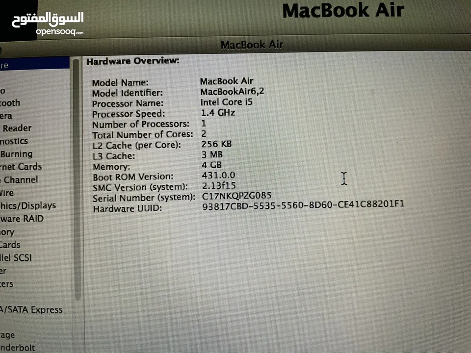 MacBook Air Cor i5