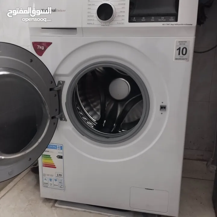 غسالة ناشونال ديلوكس 7 كيلو فل انفيرتر بحالة الوكالة استعمال عرسان فعليا لم تستعمل