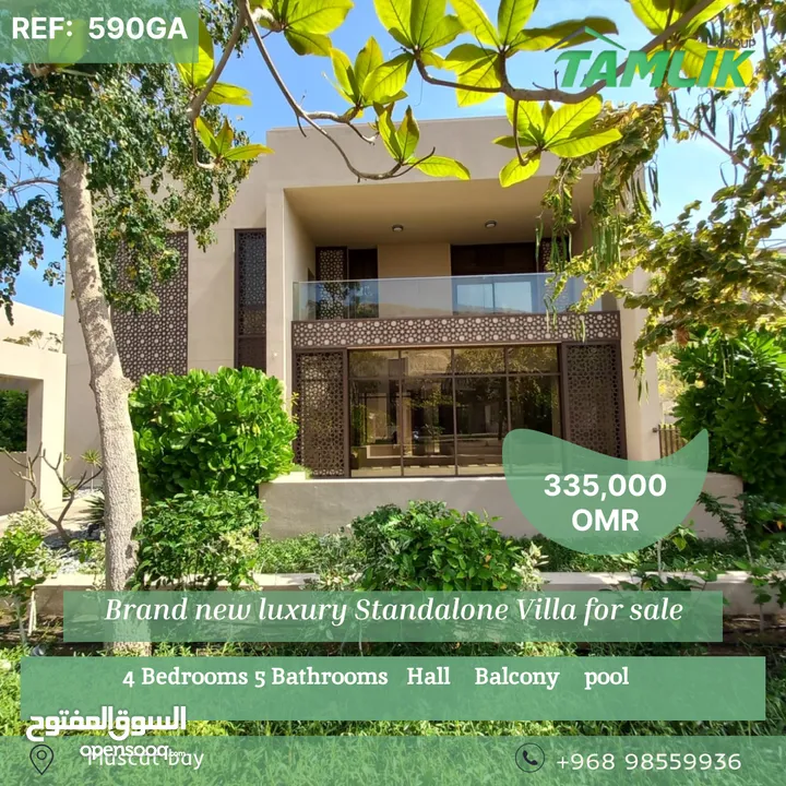 Brand new luxury Standalone Villa for sale in Muscat bay  REF 590GA
