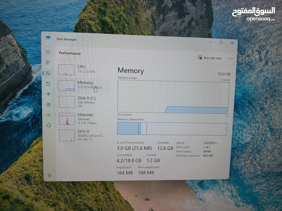 PC Gaming مستعمل بعض القطع جديدة