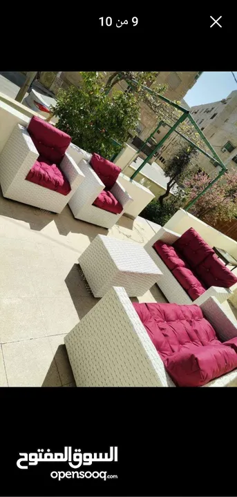 طقم راتان 5 مقاعد