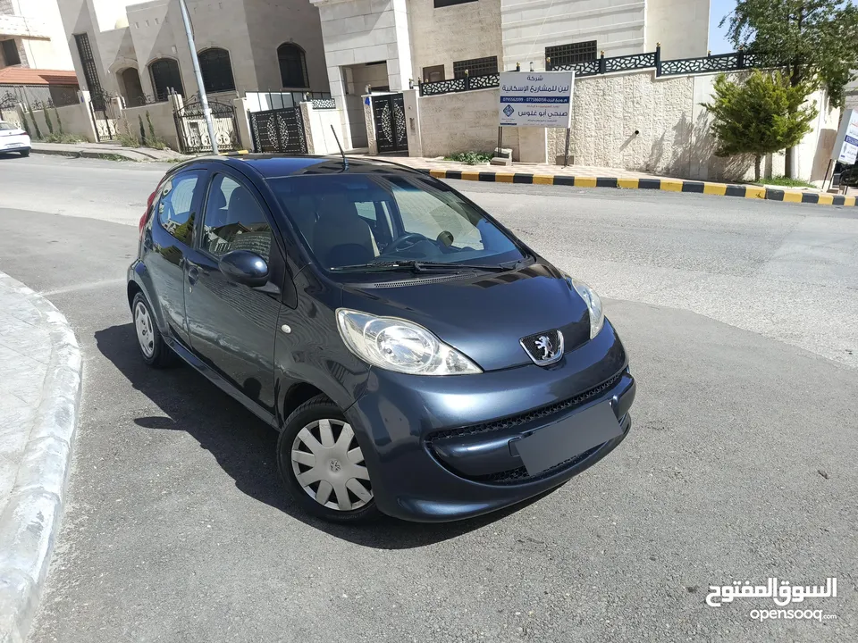 سيارة بيجو فئة 107 موديل 2008 للبيع بحالة الوكالة من مالك مباشره