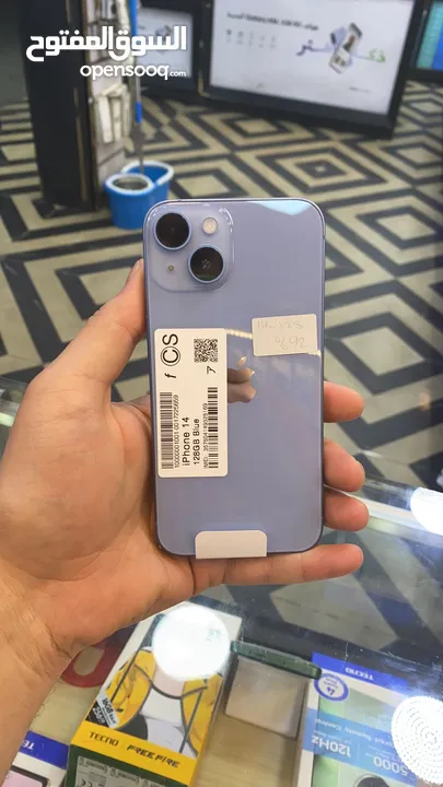 Iphone 14 used 128 GB ///// ايفون 14 عادي مستخدم 128 جيجا وكالة ومكفول كفالة تبديل باقل سعر بالمملكة