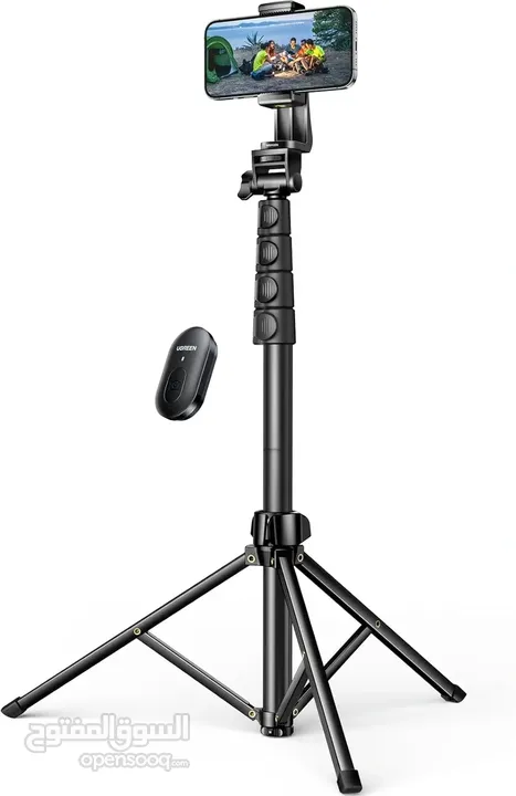 UGREEN Selfie Stick Tripod with Bluetooth Remote – حامل سيلفي وترايبود بجهاز تحكم بلوتوث