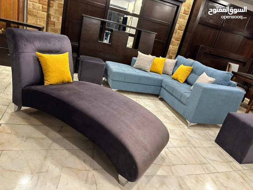 طقم كنب full modern كوالتي عالي    مصنوع من أجود أنواع خشب السويد  ، اسفنج ضغط عالي ، قماش شا