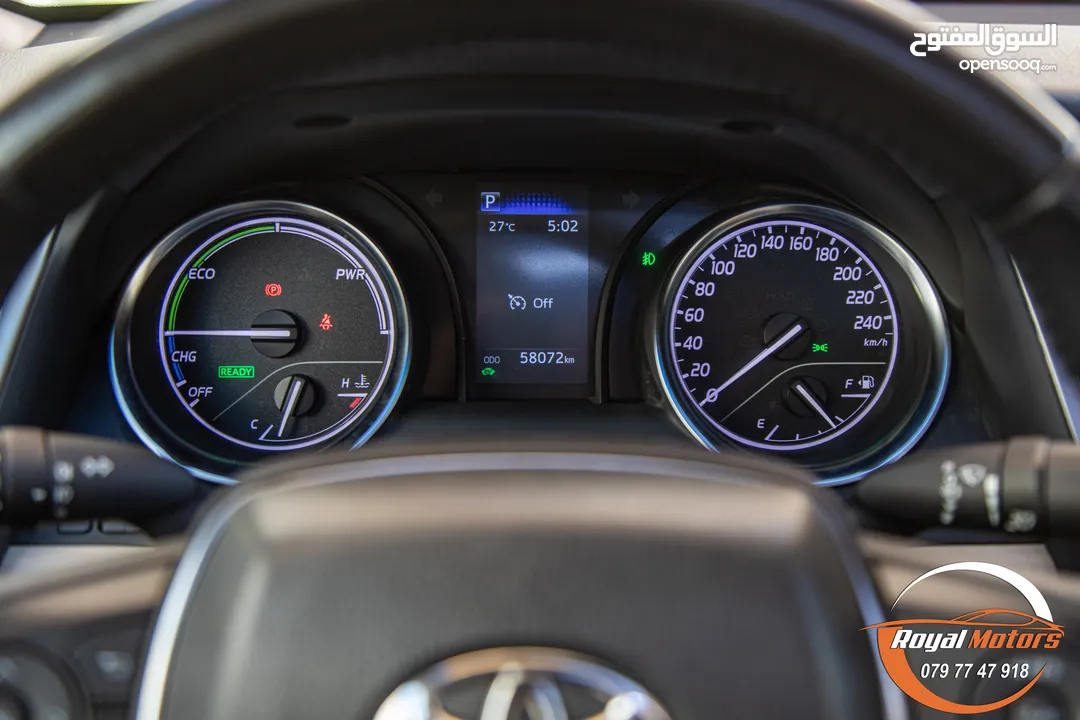 Toyota Camry Gle 2023  السيارة بحالة الوكالة و قطعت مسافة 58,000 كيلو متر