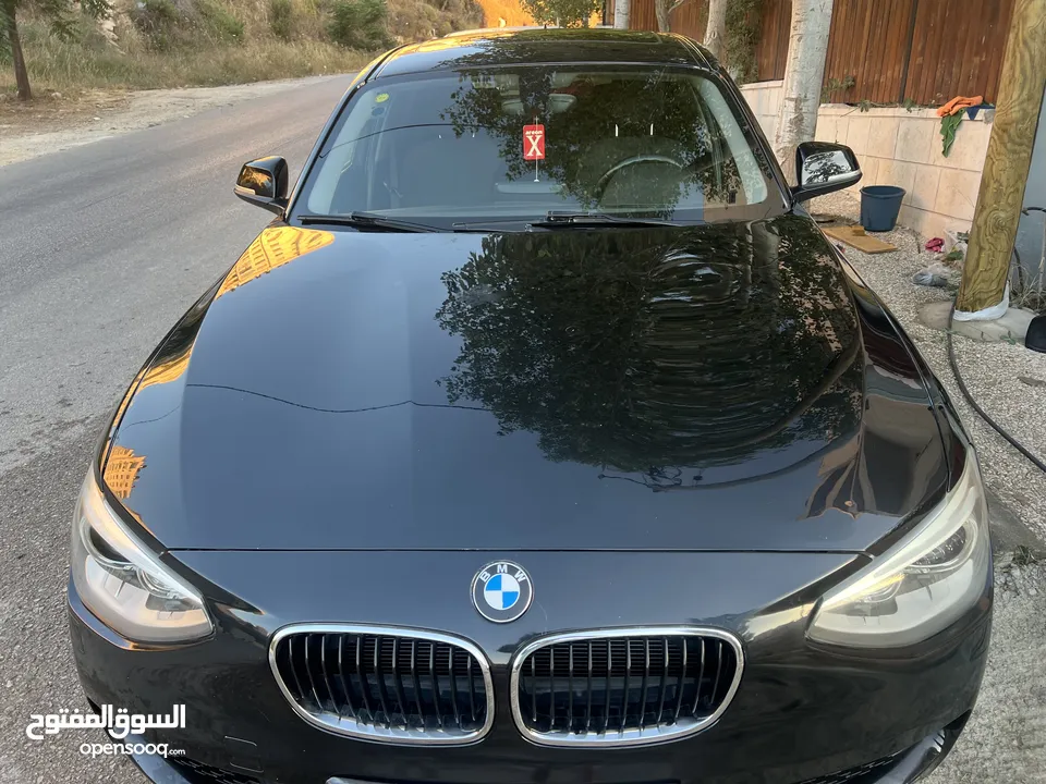 سيارة بي ام دبليو المانية من طراز BMW116i موديل 2016 \ ترخيص 2015 امكانية البيع دفعة وشيكات للجديين