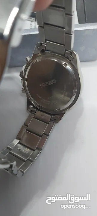 ساعه سيكو سولار كرونوغراف SEIKO SOLAR ياباني اصلي  تعمل بالضوء الطبيعي والاصطناعي