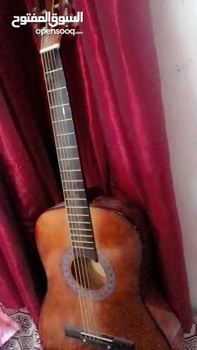 جيتار تعليمي مع ريشه