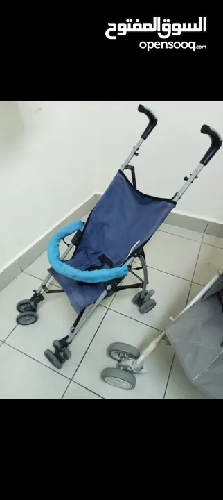 عربات ومقاعد و سراير اطفال بحاله ممتازه للبيع في اربد